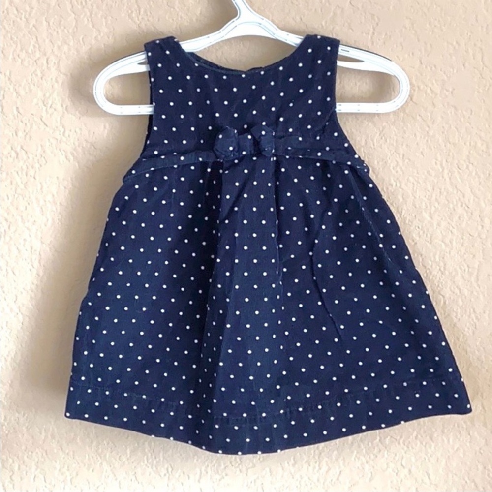 Baby Gap corduroy polka dot dress